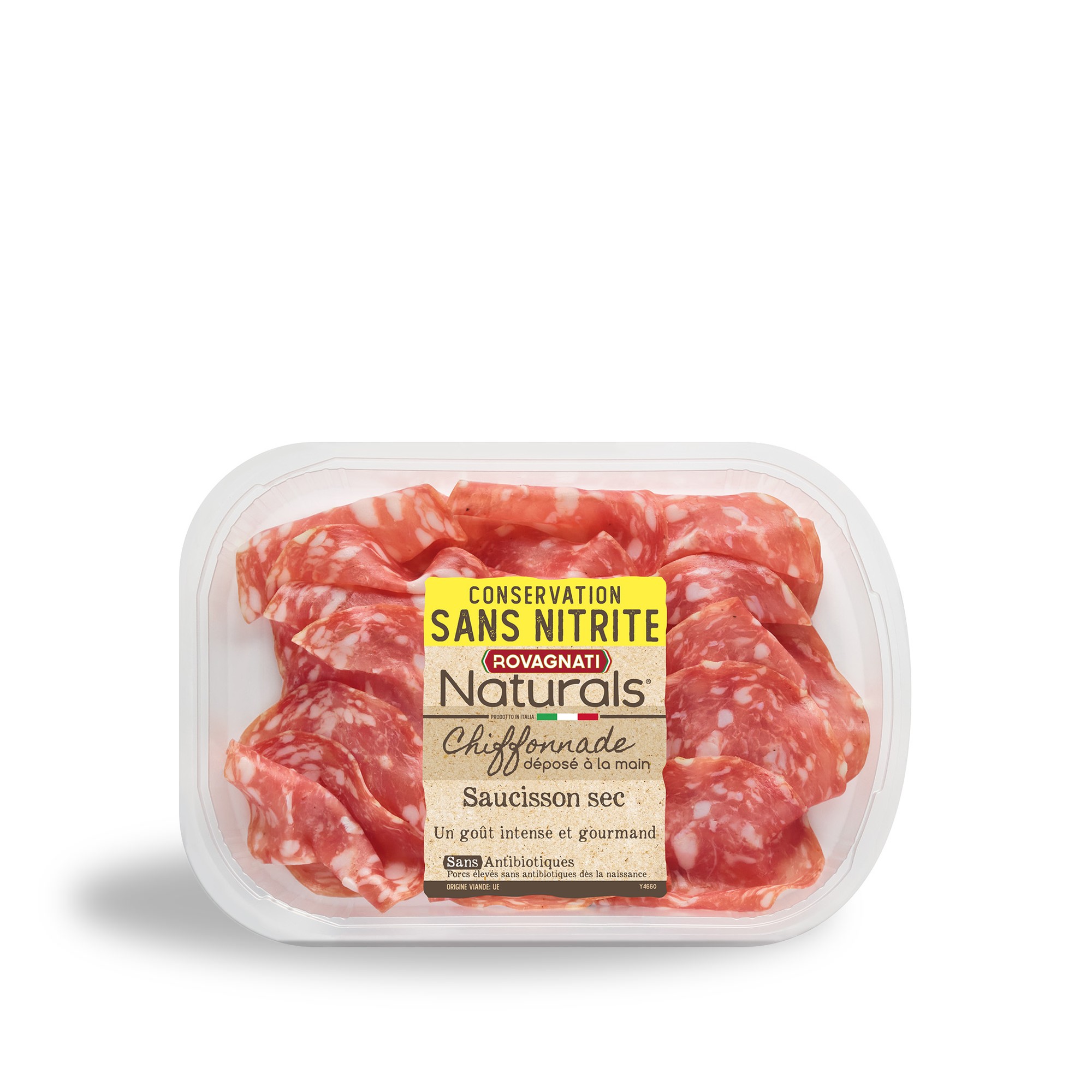 Chiffonnade de saucisson sec de Milan Naturals